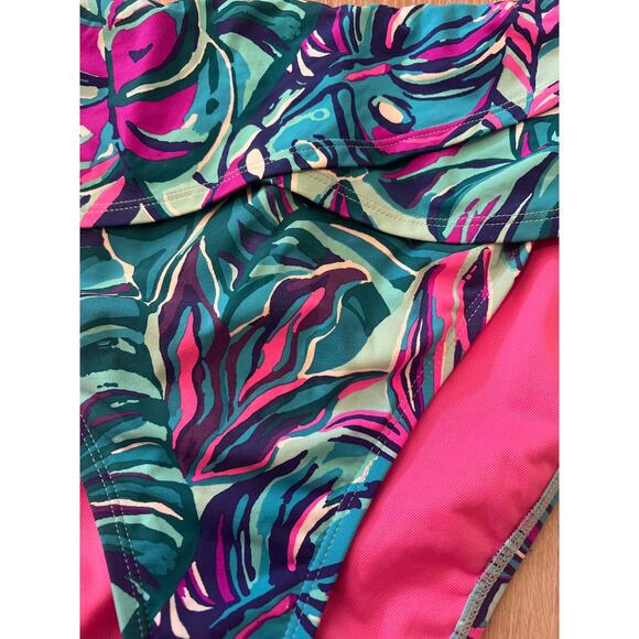 Lilly Pulitzer Swimsuit Bottom Size 12- High Waisted Lagoon Sarong - Picture 2 of 5
